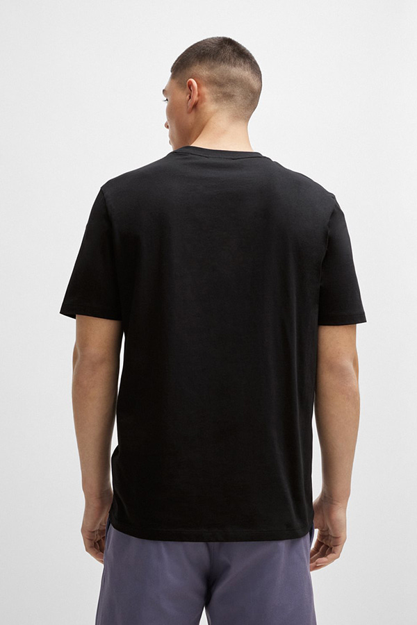 ΜΠΛΟΥΖΑ T-SHIRT HUGO - 001 ΜΑΥΡΟ